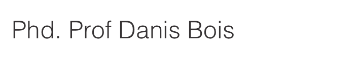 Phd. Prof Danis Bois
